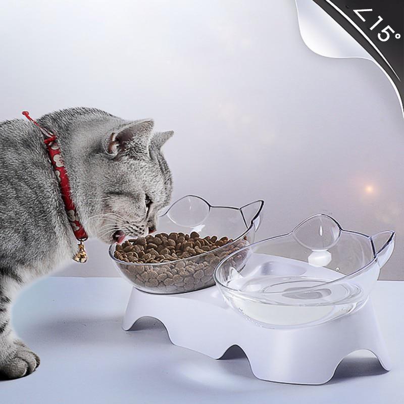 Pet Cat Drinking Feeding Bowl