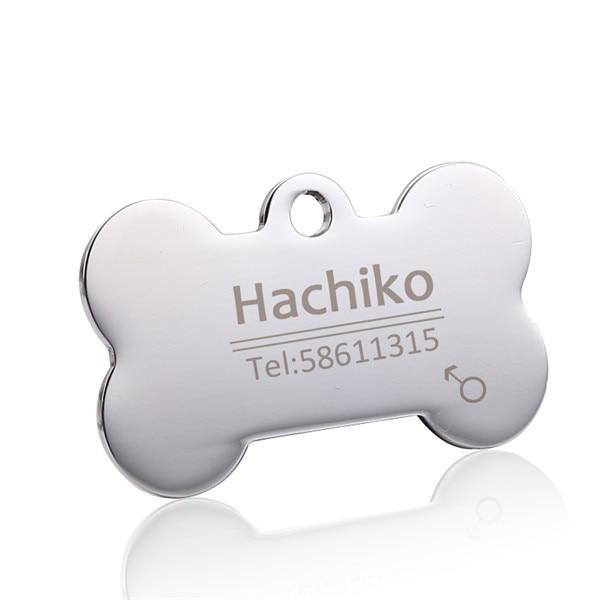 YVYOO Free engraving Pet Dog Cat Accessories Dog Tags