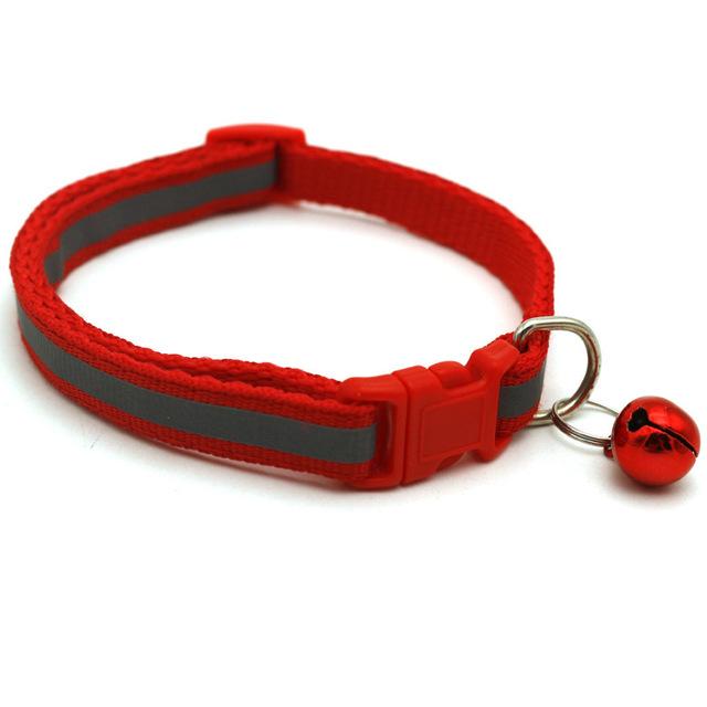 Reflective Pet Bell Collar Adjustable Size