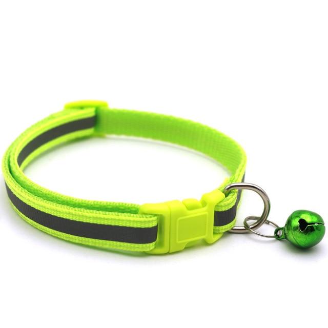 Reflective Pet Bell Collar Adjustable Size