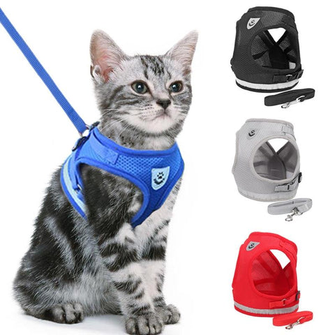 Adjustable Cat Vest Leash