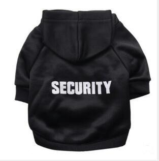 Security Cat Clothes Coats Jacket Hoodies