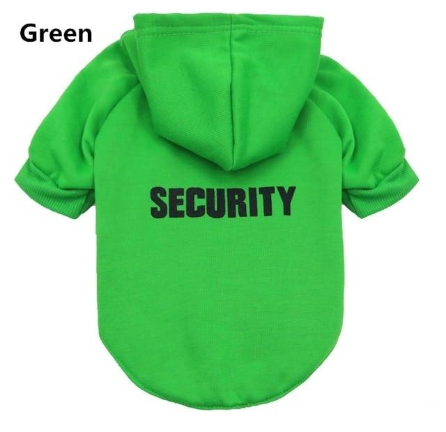 Security Cat Clothes Coats Jacket Hoodies