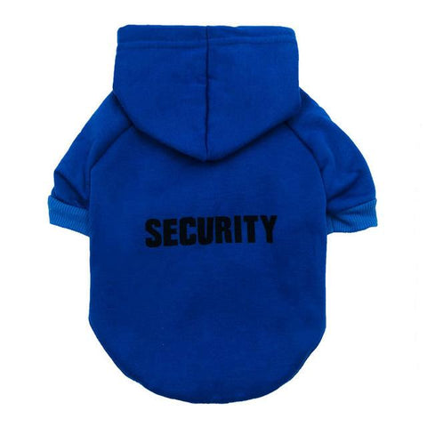 Security Cat Clothes Coats Jacket Hoodies