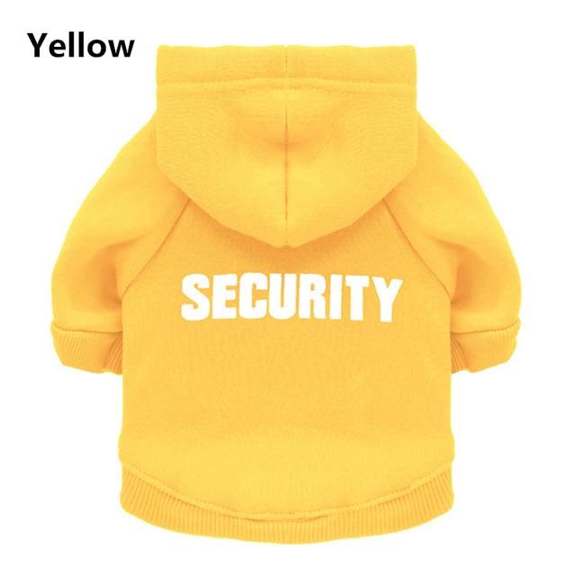 Security Cat Clothes Coats Jacket Hoodies