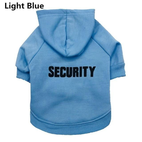 Security Cat Clothes Coats Jacket Hoodies